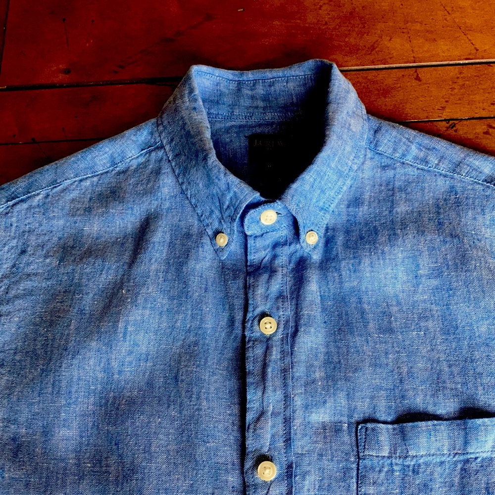 Mens short sleeve button down